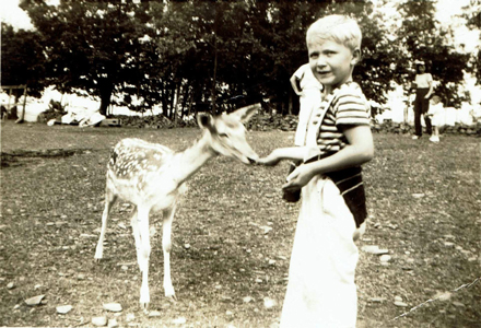 Young Gene and deer